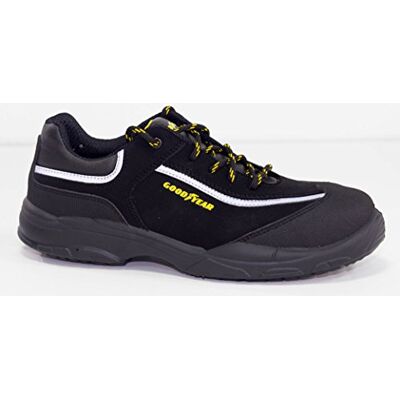 Goodyear Sapatos de Segurança Unisex Nobuk Preto S3 SRC Proteção e Durabilidade Ideal para Várias Atividades Laborais Tamanho 46 Goodyear Sapatos de Segurança Unisex Nobuk Preto S3 SRC Proteção e Durabilidade Ideal para Várias Atividades Laborais Tamanho 46