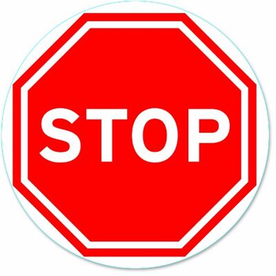 Chapuis DS101 Disco de sinalização "STOP" PVC adesivo diâmetro 170 mm Chapuis DS101 Disco de sinalização "STOP" PVC adesivo diâmetro 170 mm