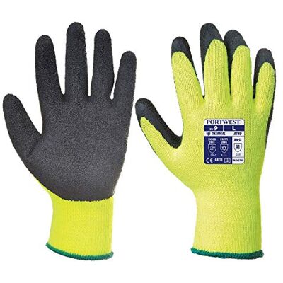 Portwest Luva térmica Grip, tamanho: XXL, cor: Preto, Portwest Luva térmica Grip, tamanho: XXL, cor: Preto,