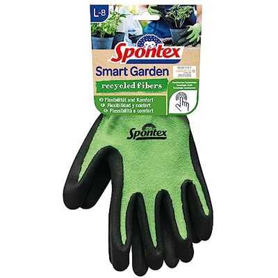 Spontex Smart Garden Luvas de jardinagem compatíveis com ecrã tátil (garrafas PET recicladas, revestimento de nitrilo, tamanho L, 1 par) Spontex Smart Garden Luvas de jardinagem compatíveis com ecrã tátil (garrafas PET recicladas, revestimento de nitrilo, tamanho L, 1 par)