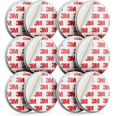 deleyCON 6 x Acessório magnético para detetores de fumo suporte magnético detector de incêndios autocolante suporte magnético superfície autocolante diâmetro de 65 mm deleyCON 6 x Acessório magnético para detetores de fumo suporte magnético detector de incêndios autocolante suporte magnético superfície autocolante diâmetro de 65 mm