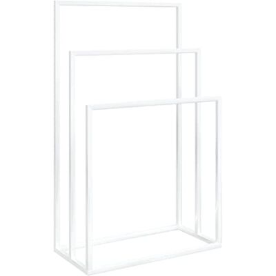 vidaXL Toalheiro de pé prateleiras de armazenamento para casa de banho exposição suporte roupa secagem organizador manter pedido acessório de ferro branco vidaXL Toalheiro de pé prateleiras de armazenamento para casa de banho exposição suporte roupa secagem organizador manter pedido acessório de ferro branco
