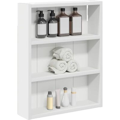 vidaXL Armário de parede para casa de banho 40 x 10 x 50 cm, madeira de engenharia vidaXL Armário de parede para casa de banho 40 x 10 x 50 cm, madeira de engenharia