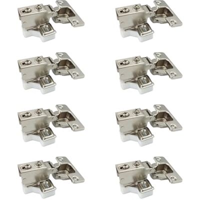 LIKERAINY 95 Graus Abertura 35mm Mini Dobradiça de Estrutura com Amortecimento para Porta Dobradiças Curtas para Portas de Encastre Móvel Armário Conjunto de 8 LIKERAINY 95 Graus Abertura 35mm Mini Dobradiça de Estrutura com Amortecimento para Porta Dobradiças Curtas para Portas de Encastre Móvel Armário Conjunto de 8