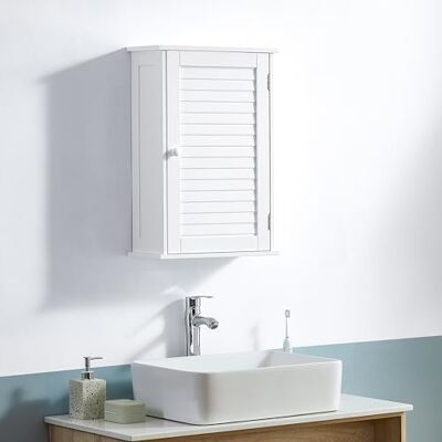 Bath Vida Armário de banheiro - Branco - 1 porta - Móvel de banheiro Bath Vida Armário de banheiro - Branco - 1 porta - Móvel de banheiro