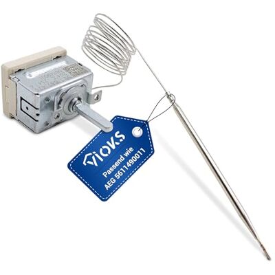 VIOKS Termostato para forno de 304 °C, substituição para EGO 55.17062.420 Sensor termostato capilar de 830 mm, substituição para AEG ElectrSJFS Zanussi 3890770047 3890770245 5611490011 VIOKS Termostato para forno de 304 °C, substituição para EGO 55.17062.420 Sensor termostato capilar de 830 mm, substituição para AEG ElectrSJFS Zanussi 3890770047 3890770245 5611490011