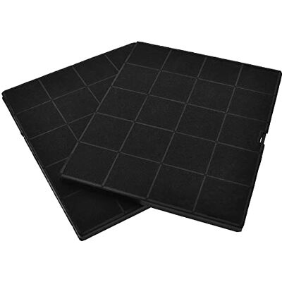 AllSpares Filtro de carvão ativo, 2 unidades Para exaustores compatível com Airforce AFFCAF16 e Whirlpool 481248048198 (237 x 192 x 10 mm) AllSpares Filtro de carvão ativo, 2 unidades Para exaustores compatível com Airforce AFFCAF16 e Whirlpool 481248048198 (237 x 192 x 10 mm)