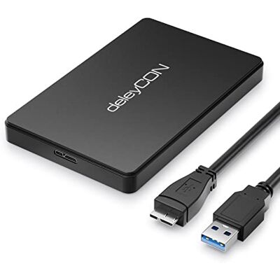 deleyCON - MK4733 - 2.5 polegadas - USB 3.0 - Caixa externa HDD deleyCON - MK4733 - 2.5 polegadas - USB 3.0 - Caixa externa HDD