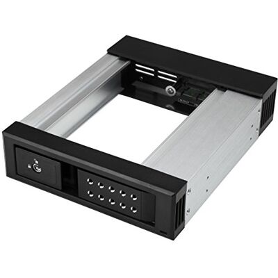 StarTech.com StarTech Baía sem bandeja de 3,5 in a 5,25 in SATA/SAS alumínio StarTech.com StarTech Baía sem bandeja de 3,5 in a 5,25 in SATA/SAS alumínio