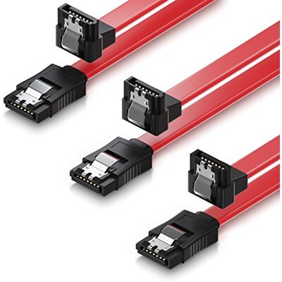 deleyCON 3x 50cm Cabo SATA III Cabo de Dados S-ATA 3 6 GBit/s Cabo de Ligação para HDD SSD Clipe Metálico 1x Reto 1x Conector de 90° Tipo L Vermelho deleyCON 3x 50cm Cabo SATA III Cabo de Dados S-ATA 3 6 GBit/s Cabo de Ligação para HDD SSD Clipe Metálico 1x Reto 1x Conector de 90° Tipo L Vermelho