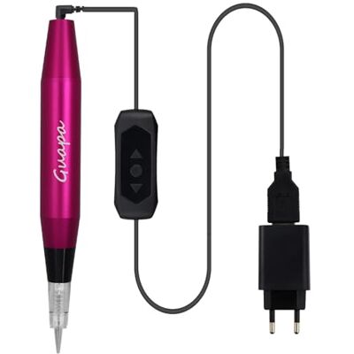 Rasmet 5 velocidades micropigmentação máquina dermográfica máquina tatuagem sobrancelhas profissional com 20 peças cartucho agulha 1R (vermelho) Rasmet 5 velocidades micropigmentação máquina dermográfica máquina tatuagem sobrancelhas profissional com 20 peças cartucho agulha 1R (vermelho)