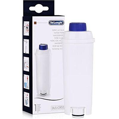 De'Longhi DelSJFS DLS C002 Filtro de água para cafeteiras, branco, 1 unidade De'Longhi DelSJFS DLS C002 Filtro de água para cafeteiras, branco, 1 unidade