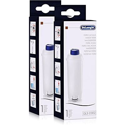 De'Longhi DeLonghi DLSC002 Filtro de água para cafeteiras (pacote de 2) De'Longhi DeLonghi DLSC002 Filtro de água para cafeteiras (pacote de 2)