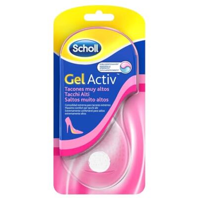 Dr. Scholl's Scholl Palmilhas, ideais para sapatos de salto alto com tecnologia Gel Activ, discrição e conforto, 2 palmilhas Dr. Scholl's Scholl Palmilhas, ideais para sapatos de salto alto com tecnologia Gel Activ, discrição e conforto, 2 palmilhas