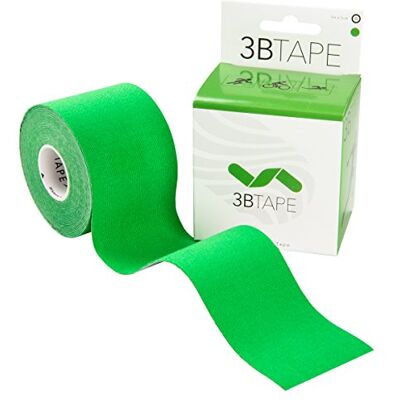 3B Scientific Fita de cinesiologia (5 m x 5 cm), fita de suporte elástico para músculos e articulações para exercício, desporto, recuperação de lesões e dores musculares verde 3B Scientific Fita de cinesiologia (5 m x 5 cm), fita de suporte elástico para músculos e articulações para exercício, desporto, recuperação de lesões e dores musculares verde