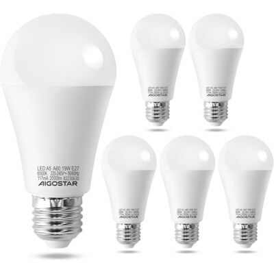 AG - Lampadina LED E27 19W - 6400K - 1615lm - Light bulb AG - Lampadina LED E27 19W - 6400K - 1615lm - Light bulb