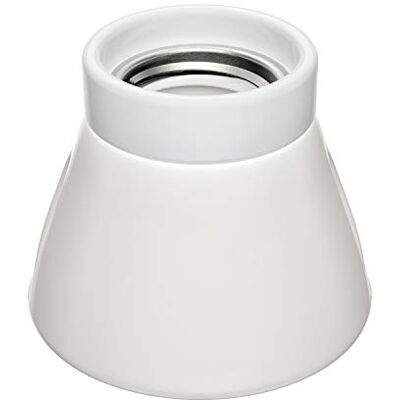 ledscom.de Plafão suporte de lâmpada MINZ, porcelana, branco brilhante, 1 x E27 máx. 300W ledscom.de Plafão suporte de lâmpada MINZ, porcelana, branco brilhante, 1 x E27 máx. 300W