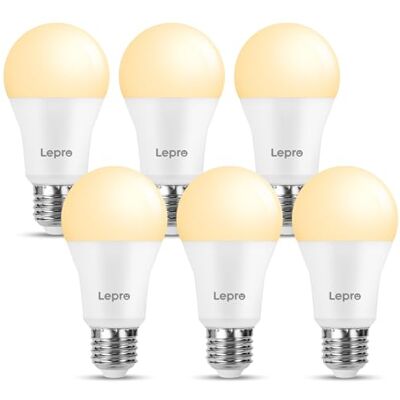 Lepro Lâmpada LED E27, lâmpada de 13 W e 1521 lúmenes, embalagem de 6 Lepro Lâmpada LED E27, lâmpada de 13 W e 1521 lúmenes, embalagem de 6