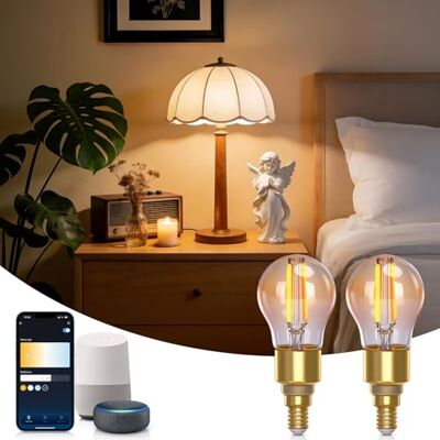 Aigostar - Bombilla Alexa - G45 - E14 4.5W - Light bulb Aigostar - Bombilla Alexa - G45 - E14 4.5W - Light bulb