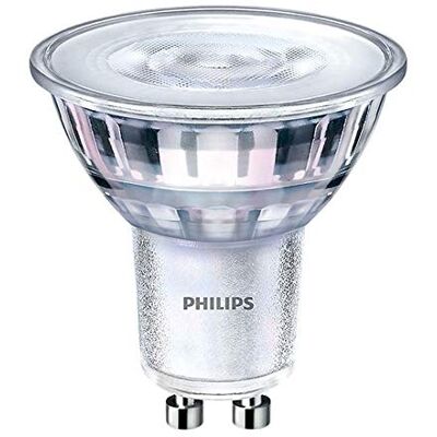 Philips CorePro LEDspot 5W GU10 A+ Branco quente, lâmpada LED (branco quente, prata, transparente, A+, 50/60, 25 mA, 220 240) Philips CorePro LEDspot 5W GU10 A+ Branco quente, lâmpada LED (branco quente, prata, transparente, A+, 50/60, 25 mA, 220 240)
