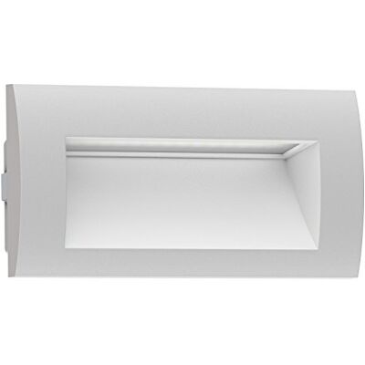ledscom.de Aplique embutido LED ZIBAL, downlight para exteriores, IP65 mate, 140 x 70 mm, 3,3 W, 209lm, branco quente ledscom.de Aplique embutido LED ZIBAL, downlight para exteriores, IP65 mate, 140 x 70 mm, 3,3 W, 209lm, branco quente