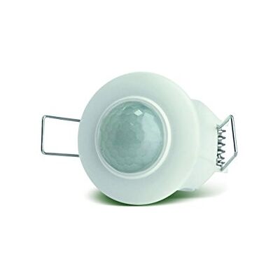 Luceco Guardian Iluminação interior de teto embutida, de dia e de noite com sensor de movimento PIR, 360º, branco Luceco Guardian Iluminação interior de teto embutida, de dia e de noite com sensor de movimento PIR, 360º, branco