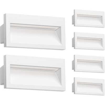 ledscom.de 6 x aplique embutido LED NOLA, downlight para exteriores, IP54 mate, 140 x 70 mm, branco quente ledscom.de 6 x aplique embutido LED NOLA, downlight para exteriores, IP54 mate, 140 x 70 mm, branco quente