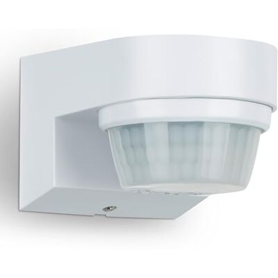 SEBSON Detector de movimento exterior IP65, montagem em superfície na Programável, sensor infravermelho 240°, alcance 8-14 m, LED adequado, 3 fios SEBSON Detector de movimento exterior IP65, montagem em superfície na Programável, sensor infravermelho 240°, alcance 8-14 m, LED adequado, 3 fios