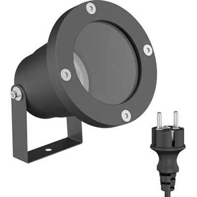 ledscom.de Foco de jardim DUK para exteriores, IP65, plug-in, antracite, 1 x GU10 máx. 15W ledscom.de Foco de jardim DUK para exteriores, IP65, plug-in, antracite, 1 x GU10 máx. 15W