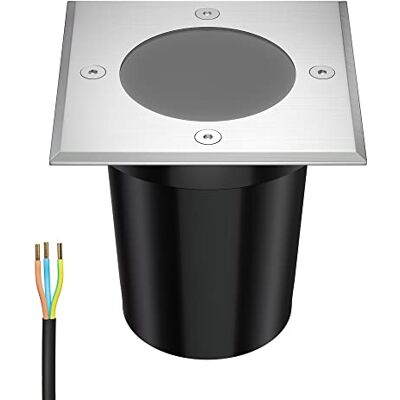 ledscom.de Candeeiro embutido de chão RELI para exteriores, IP67, aço inoxidável, angular, 11 x 11 cm, 1 x GU10 máx. 15W, fosco ledscom.de Candeeiro embutido de chão RELI para exteriores, IP67, aço inoxidável, angular, 11 x 11 cm, 1 x GU10 máx. 15W, fosco