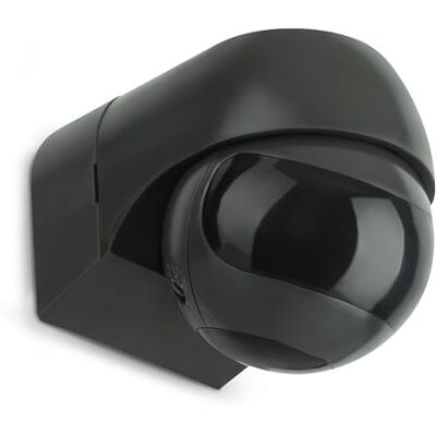 SEBSON Sensor de movimento exterior IP44 montagem em superfície Adequado para LED, programável, rotativo Alcance 12 m/180°, 3 m/360° (2 sensores PIR) SEBSON Sensor de movimento exterior IP44 montagem em superfície Adequado para LED, programável, rotativo Alcance 12 m/180°, 3 m/360° (2 sensores PIR)
