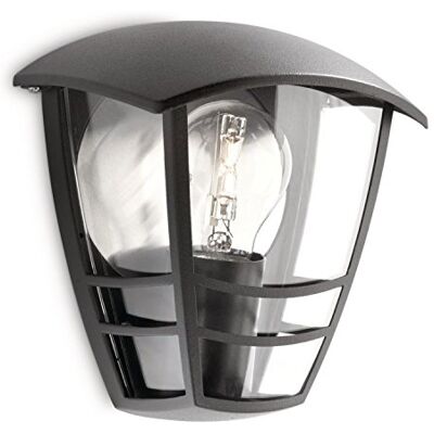 Philips Lighting Lâmpada de parede, 1 x 60 W, 220 V, cor preto (915002790302) Philips Lighting Lâmpada de parede, 1 x 60 W, 220 V, cor preto (915002790302)
