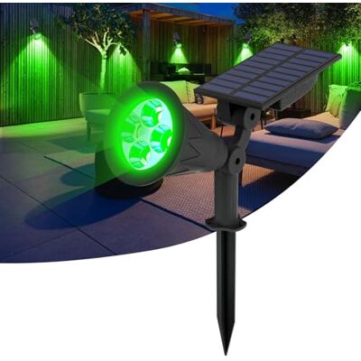 Sun Foco solar, luzes solares impermeáveis exteriores, 2 modos de iluminação opcionais, funciona em 10 horas, ângulo ajustável de 180°, luz de jardim para entrada, entrada, caminho. (verde) Sun Foco solar, luzes solares impermeáveis exteriores, 2 modos de iluminação opcionais, funciona em 10 horas, ângulo ajustável de 180°, luz de jardim para entrada, entrada, caminho. (verde)