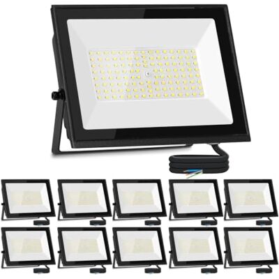 Aigostar Foco LED exterior 70 w 6300 LM, impermeável IP65,6500 K, 10 Foco projetor LED exterior impermeável IP65 holofotes LED exterior 6500 K branco frio para garagem, jardim, pátio, parque Aigostar Foco LED exterior 70 w 6300 LM, impermeável IP65,6500 K, 10 Foco projetor LED exterior impermeável IP65 holofotes LED exterior 6500 K branco frio para garagem, jardim, pátio, parque