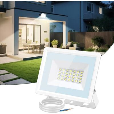 Aigostar Foco LED Exterior 20 w, 1650 LM Projetor de Foco, IP65 Impermeável Luz de Segurança, Natural 4000 K Luzes LED Exterior, Para Jardim, Pátio, Garagem, etc Aigostar Foco LED Exterior 20 w, 1650 LM Projetor de Foco, IP65 Impermeável Luz de Segurança, Natural 4000 K Luzes LED Exterior, Para Jardim, Pátio, Garagem, etc