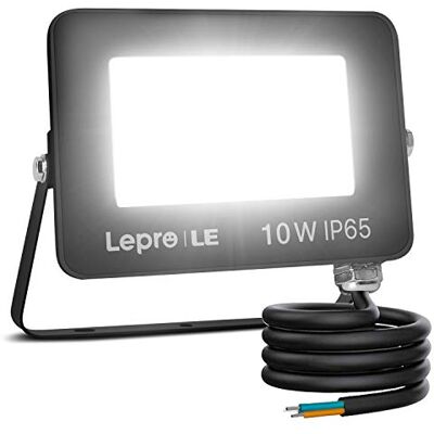 Lepro Foco LED para exterior, 10 W, super brilhante, 850 lúmens, mini holofote LED branco frio 5000 K, feixe de luz de 110 °, resistente à água IP65 projetor LED exterior para jardim, garagem, hotel Lepro Foco LED para exterior, 10 W, super brilhante, 850 lúmens, mini holofote LED branco frio 5000 K, feixe de luz de 110 °, resistente à água IP65 projetor LED exterior para jardim, garagem, hotel