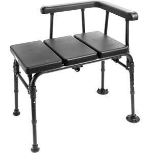 KMINA Assento banheira adulto com alça acolchoada intercambiável de lado, antiderrapante, banco transferência casa de banho, patenteado KMINA Assento banheira adulto com alça acolchoada intercambiável de lado, antiderrapante, banco transferência casa de banho, patenteado