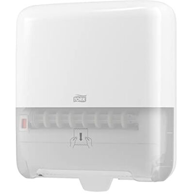 Tork Matic 551000, dispensador de toalhas de papel H1, distribuição exclusiva com indicador de nível de recarga, branco Tork Matic 551000, dispensador de toalhas de papel H1, distribuição exclusiva com indicador de nível de recarga, branco