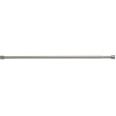 InterDesign iDesign Barra para cortinas de duche, varão telescópico extensível para instalar sem perfuração, aço, prateado fosco, tamanho extra curto 66 107 cm InterDesign iDesign Barra para cortinas de duche, varão telescópico extensível para instalar sem perfuração, aço, prateado fosco, tamanho extra curto 66 107 cm