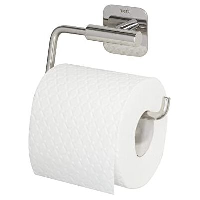 Tiger Colar suporte de rolos sem tampa de aço inoxidável polido Tiger Colar suporte de rolos sem tampa de aço inoxidável polido