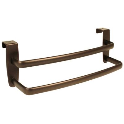 InterDesign iDesign Axis Toalheiro de cozinha para colocar sobre o armário, 9 polegadas, cor bronze InterDesign iDesign Axis Toalheiro de cozinha para colocar sobre o armário, 9 polegadas, cor bronze