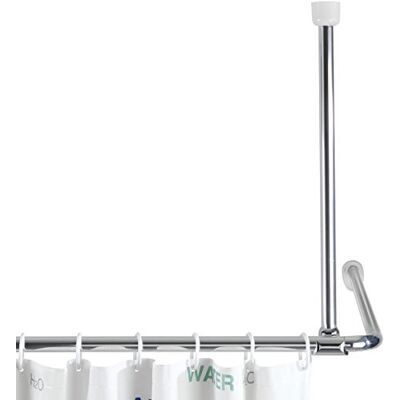 Wenko Suporte barra de 25 mm, 57 cm cromado 57 de longue, chrome, alumínio, 57 cm, cromado Wenko Suporte barra de 25 mm, 57 cm cromado 57 de longue, chrome, alumínio, 57 cm, cromado