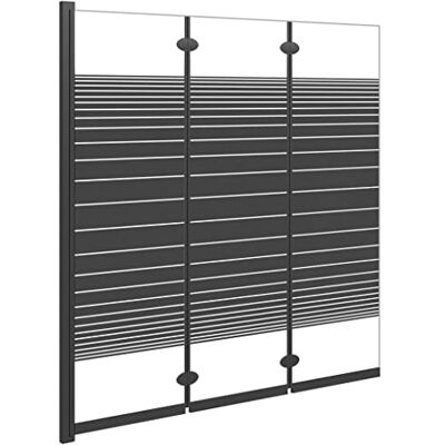 vidaXL Divisória de duche dobrável de 3 painéis divisória fecho casa de banho painel banheira lavatório quarto doméstico casa parede ESG preto vidaXL Divisória de duche dobrável de 3 painéis divisória fecho casa de banho painel banheira lavatório quarto doméstico casa parede ESG preto