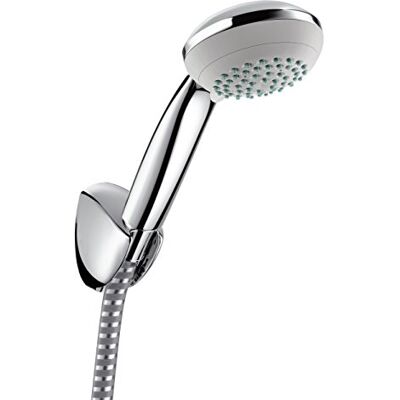 Hansgrohe Crometta 85 Vário chuveiro de mão com suporte e flexo, 1,25 m, cromado Hansgrohe Crometta 85 Vário chuveiro de mão com suporte e flexo, 1,25 m, cromado