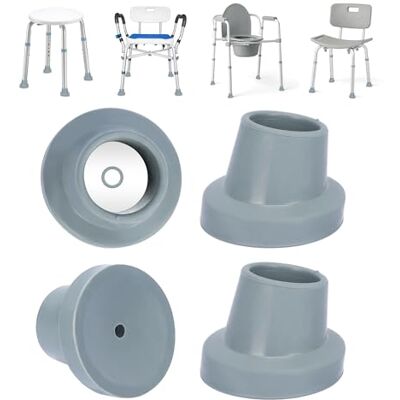 supregear Pés de substituição para cadeira de duche assento de casa de banho, 2,86 cm I.D. Slope almofada de borracha para tamboretes transferência banco banheira antiderrapante com ventosa, 4 PK supregear Pés de substituição para cadeira de duche assento de casa de banho, 2,86 cm I.D. Slope almofada de borracha para tamboretes transferência banco banheira antiderrapante com ventosa, 4 PK