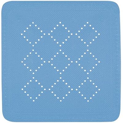 Spirella Tapete de duche de espuma de PVC Alasca Antiderrapante com ventosas e orifícios de drenagem, anti-mofo 55 x 55 cm Azul Bermudas Spirella Tapete de duche de espuma de PVC Alasca Antiderrapante com ventosas e orifícios de drenagem, anti-mofo 55 x 55 cm Azul Bermudas