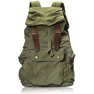 DRF Mochila de ombro casual lona vintage bolsa escolar grande capacidade acessórios para portáteis até 16' ' # , verde, Mochilas diárias DRF Mochila de ombro casual lona vintage bolsa escolar grande capacidade acessórios para portáteis até 16' ' # , verde, Mochilas diárias