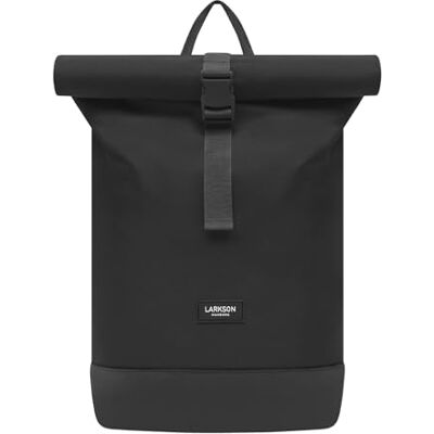 LARKSON Mochila mulher e homem Janne Small mochila pequena com compartimento para portátil para trabalho universitário viagens e bicicleta repelente de água, Preto, Casual LARKSON Mochila mulher e homem Janne Small mochila pequena com compartimento para portátil para trabalho universitário viagens e bicicleta repelente de água, Preto, Casual