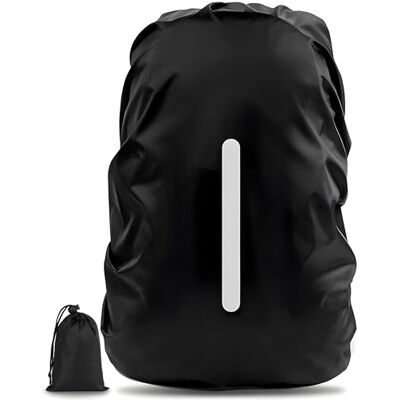 AVANA Capa impermeável para mochilas com tiras refletoras, preto, M (26-40 L) AVANA Capa impermeável para mochilas com tiras refletoras, preto, M (26-40 L)