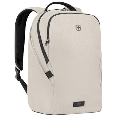 Wenger MX Light Mochila para portátil com compartimento para tablet, notebook de até 16", tablet de até 10", 21 l, escritório, universidade, escola, viagens, bege, Wenger MX Light Mochila para portátil com compartimento para tablet, notebook de até 16", tablet de até 10", 21 l, escritório, universidade, escola, viagens, bege,